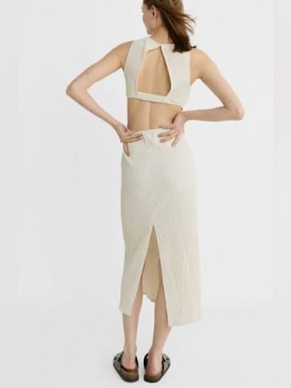 Stradivarius Cut Out Back Dress